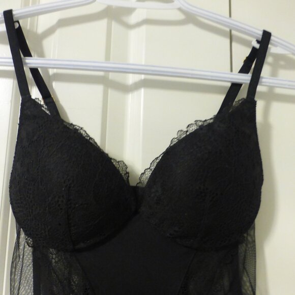 VICTORIA'S SECRET black "Very Sexy" love teddy bodysuit - Picture 2 of 8